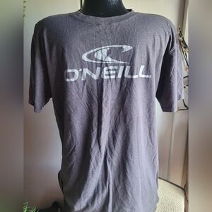 O'Neill Mens Grey Logo Front T Shirt L
